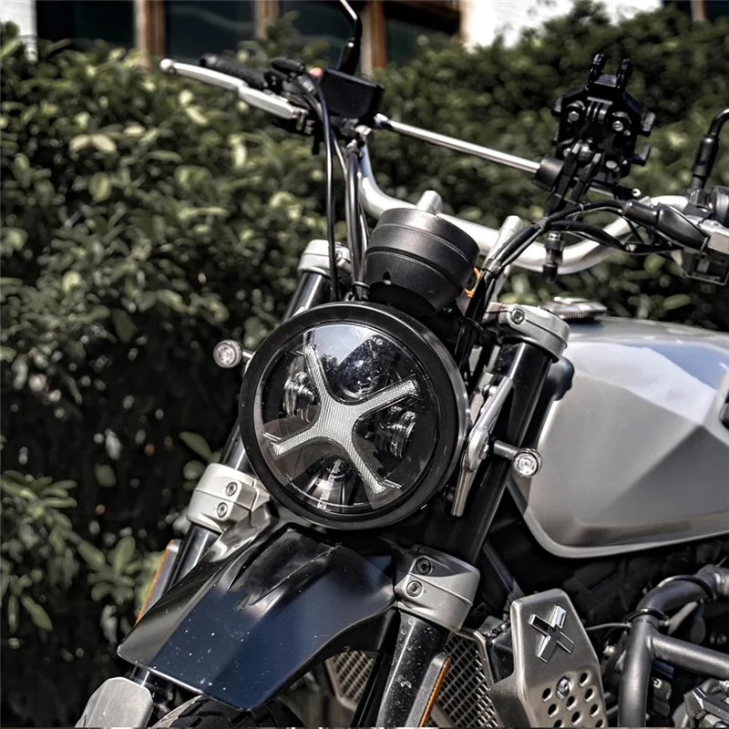 الرائدة حافة لسوزوكي متوافق 5.75 بوصة دراجة نارية العلوي الإسكان تصاعد قوس ل 5-3/4 بوصة المصباح #5