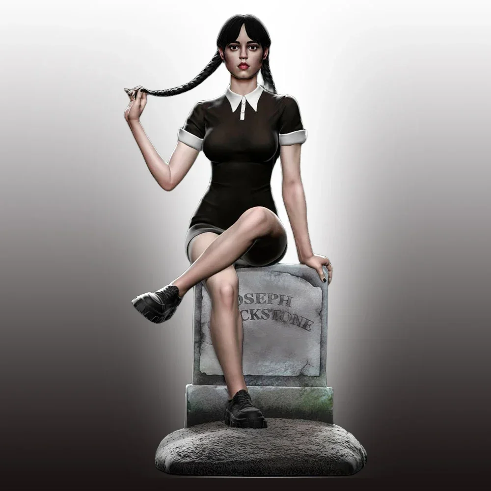 

Jia Ling Bao Girl With Braids Figure Miniature Model 1:24 Resin Model Kit Unpainted Plastic Model Kit A434