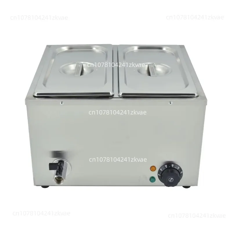 2 Pans Hot Pot Sauce Nachos Cheese Fruit Jam Sauce Heating Warmer Commercial Professionnel Food Warmer Machine Set view 2