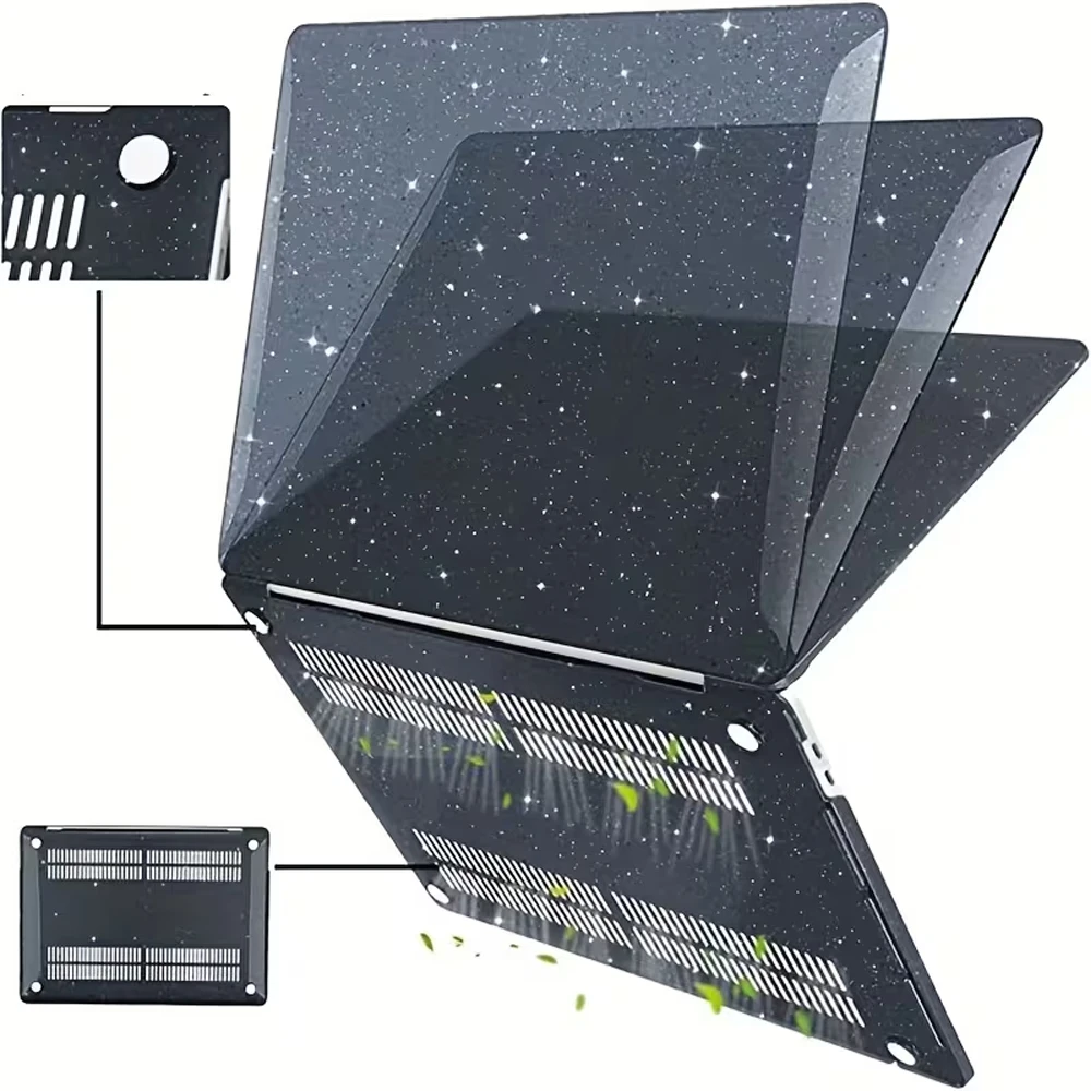 Glitter Laptop Case for Apple Macbook Air 13.3 Air 13 Pro 13.3 A1932 A2179 15.3 A2941 A3114 A1706 A1708 A1989 A2159 A2251 A2289