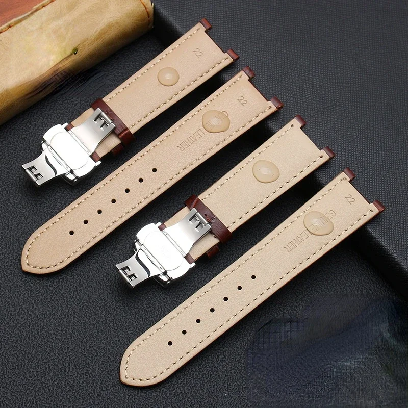 For GC Genuine Leather Watch Band Gucci Guess Gays Notch Watch Strap 20*11mm  22*13mm Men Women