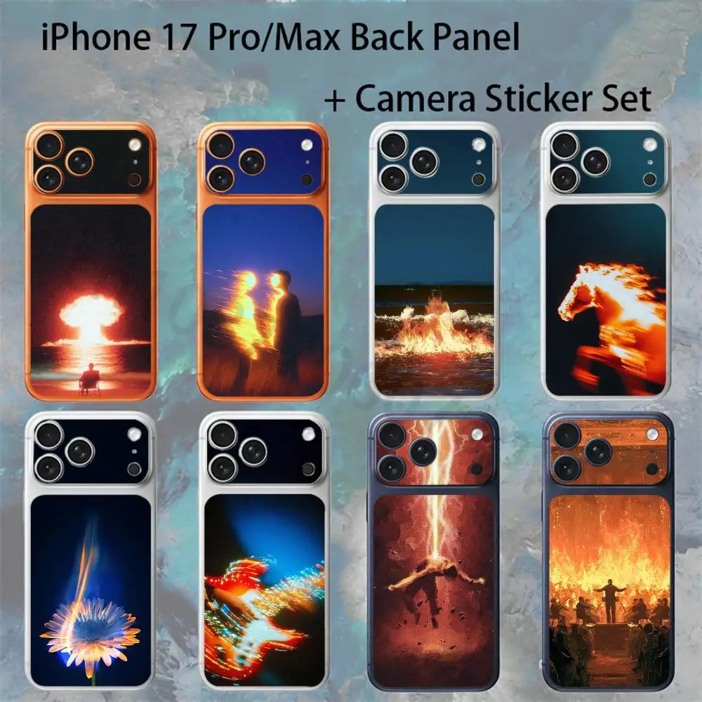

All things in fire For iPhone 17 Pro /Pro Max Battry Back Cover with Camera Decal Skin Rear Protective Sticker Film