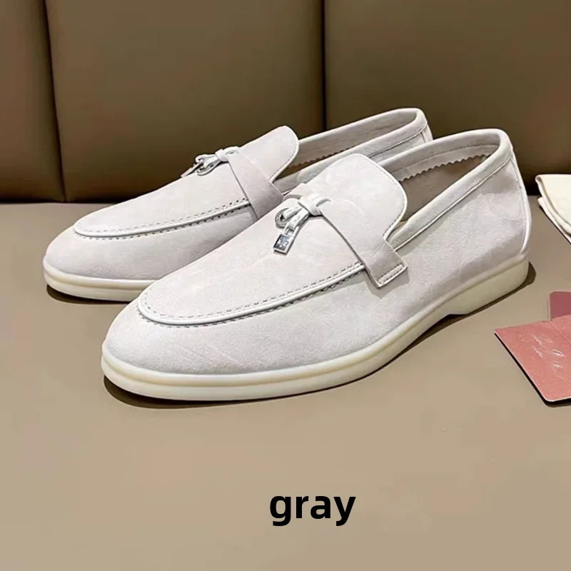 Soft Sole Piped Edge Leather Flats Women's Shoes Summer Style Sheepskin Insole Comfortable Fashionable Footwear