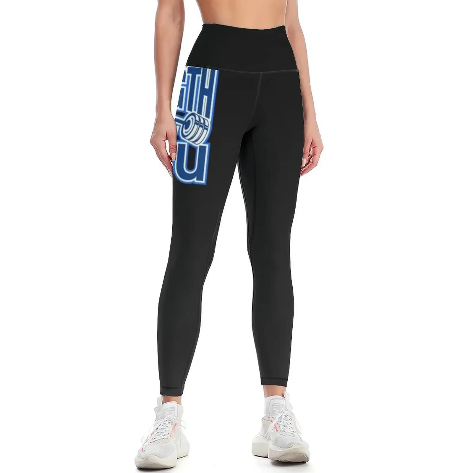 

Strength Thru Sisu Finnish Finland Suomi Sports Fitness Weight Lifting Leggings active wear sportswear for gym Womens Leggings