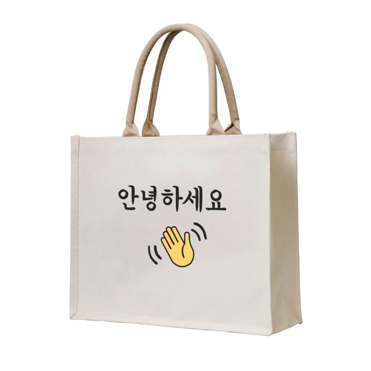 

Annyeonghaseyo (Hello in Korean/Hangul) KPOP and Kdrama Tote Bag Canvas bag Custom bag bags for women Reusable bags