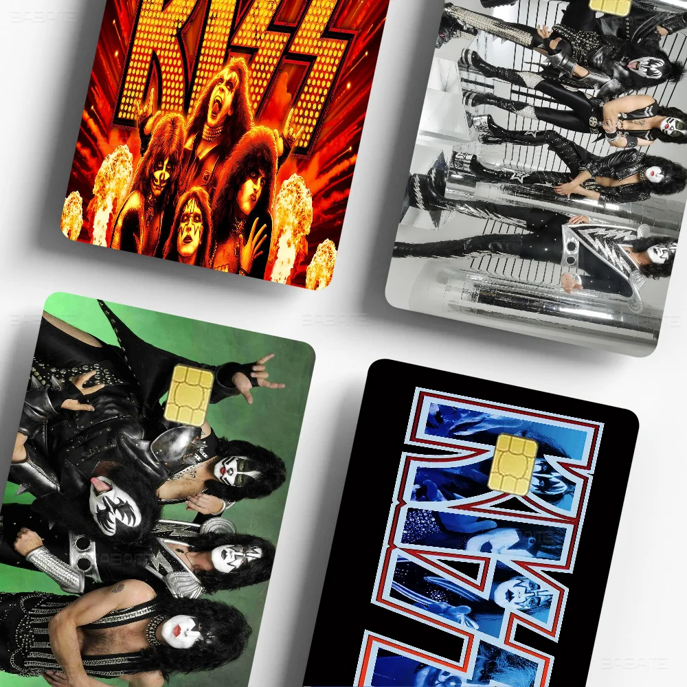Rock Band Kiss Landscape Screen Anmie Sticker Film Skin Cover For Credit Card Debit Bank Card Front view 4