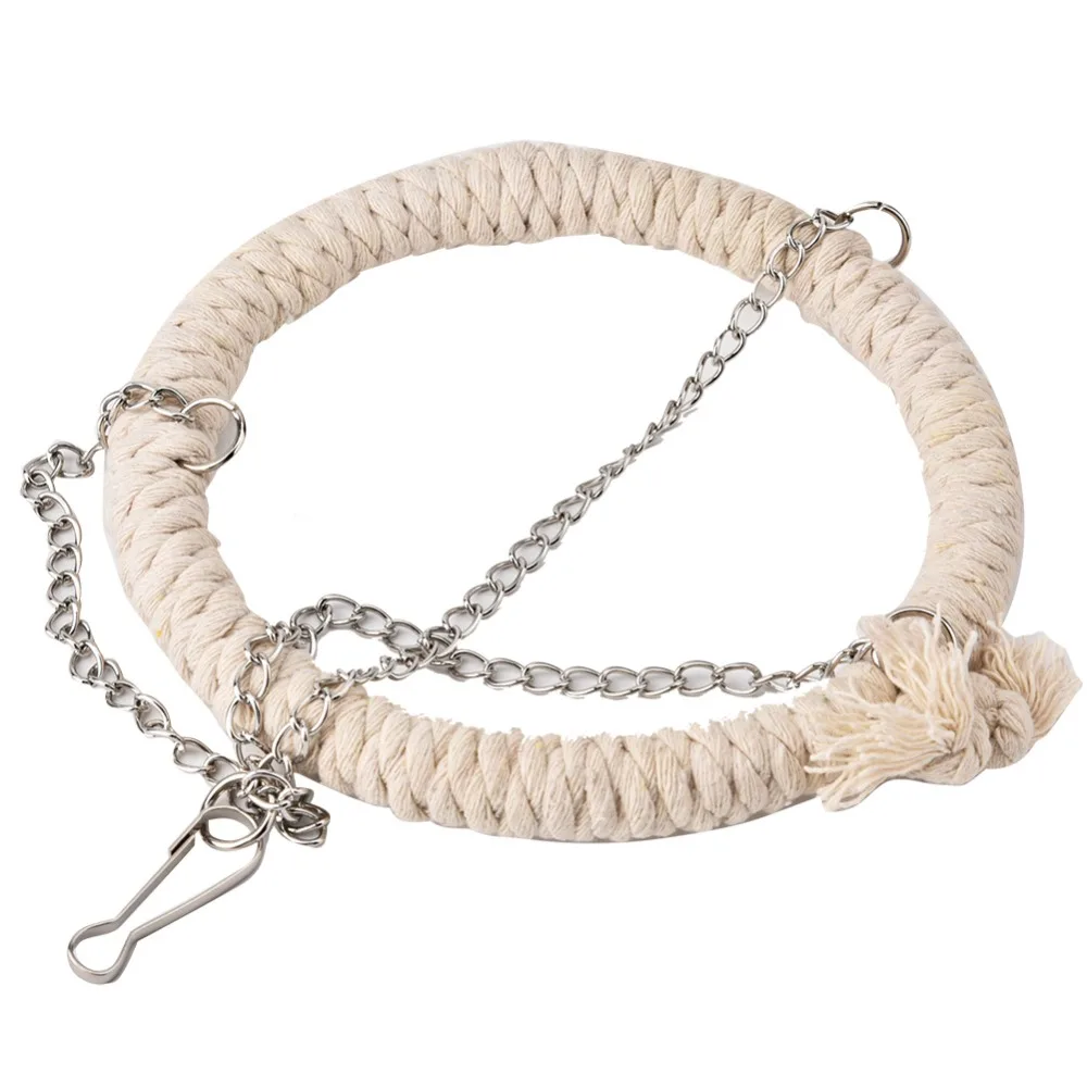 Round Ring Cotton Rope Swing Soft Bed Tri Design Climbing Stand Cotton Rope Material Climbing Ladder Included Pet Bird Hammock
