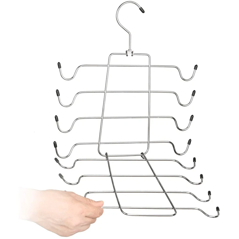 1 Pcs Home Wardrobe Sling Dress Storage And Organisation Hangers Foldable Multi-layer Lingerie Rack Multi-functional Storage