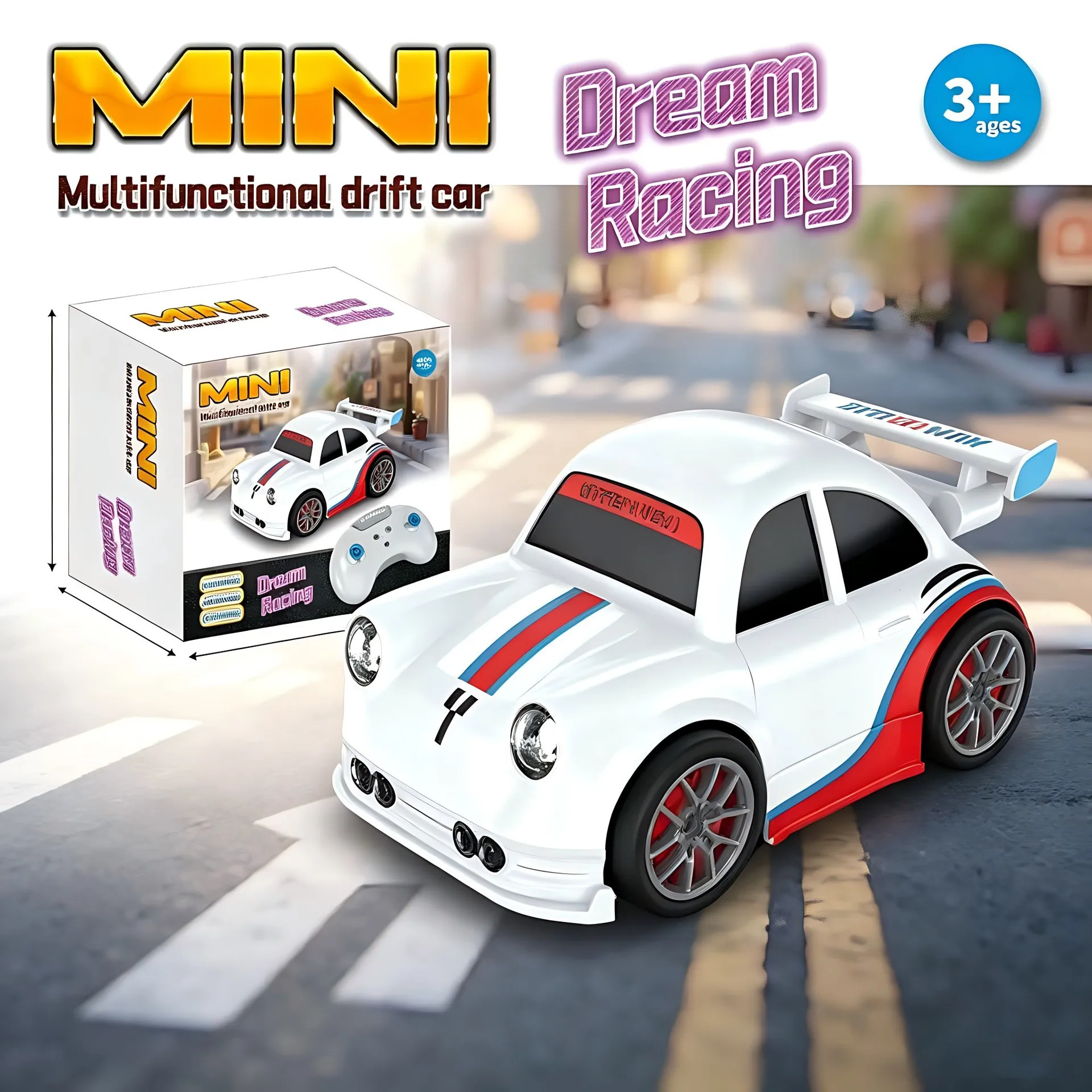 

Mini Remote Control Drift Car Kid Toys Follow Mode Smart Sensing Avoiding Obstacles Electric RC Racing Vehicle Children Toy Gift