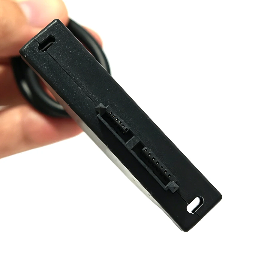 USB 2.0 to SATA 7+6 PIN Cable Adapter For Laptop CD/DVD ROM Slimline Drive Converter Cable With Fixed Screws