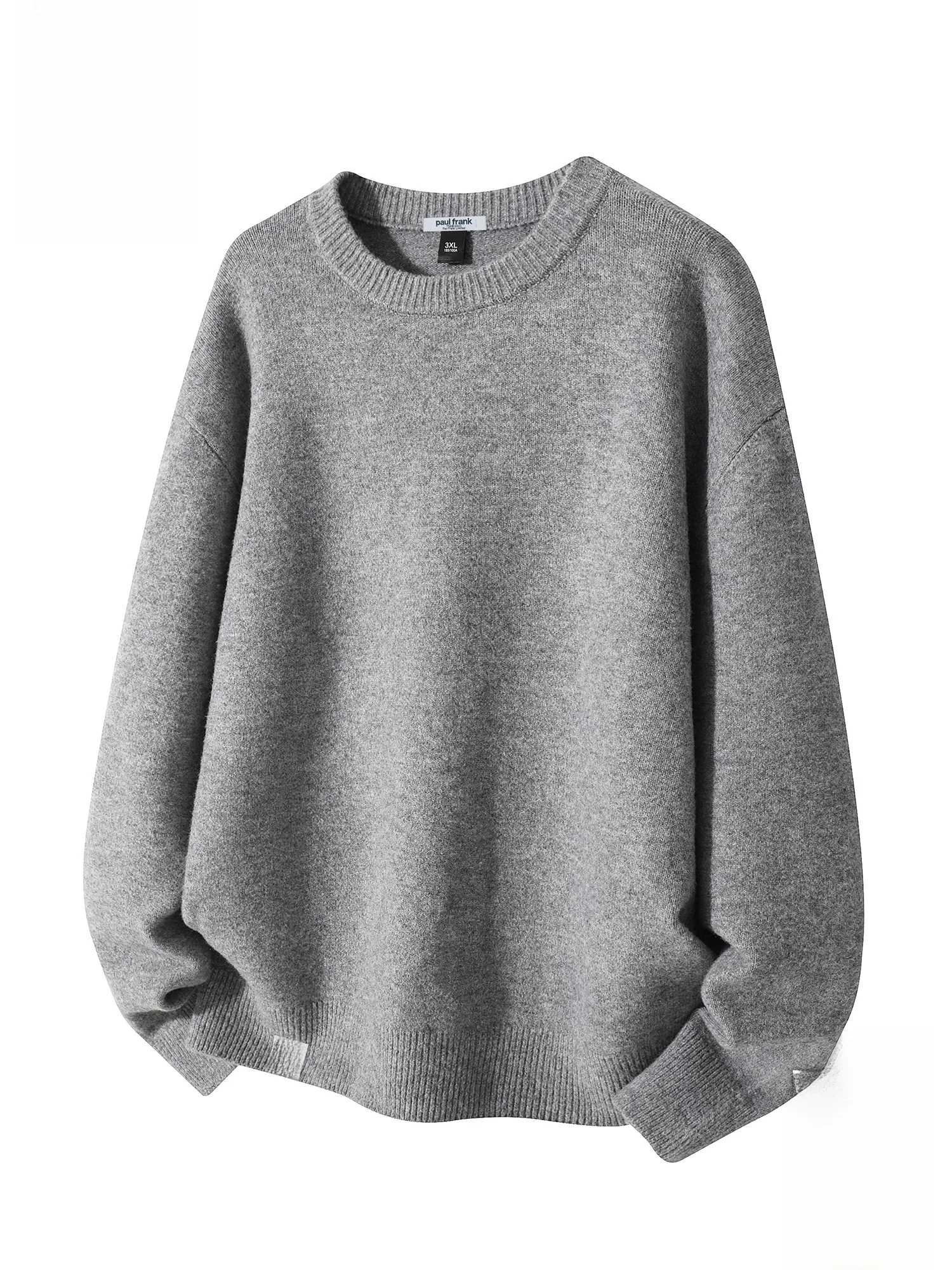 

PaulFrank M round Ne Knitted Sweater Winter Warm Loose Fit Color Overhead Top Comfortable Casual Sle Polyester B...