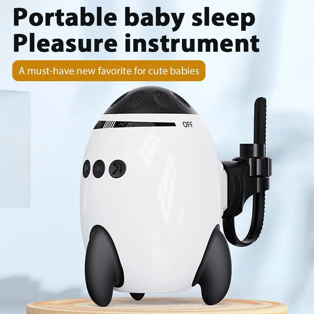 جهاز مهدئ لنوم الطفل المحمول لعربة الأطفال قطعة أثرية للنوم مع ضوضاء بيضاء لاسلكية تعمل بالبلوتوث للتحكم في الهاتف