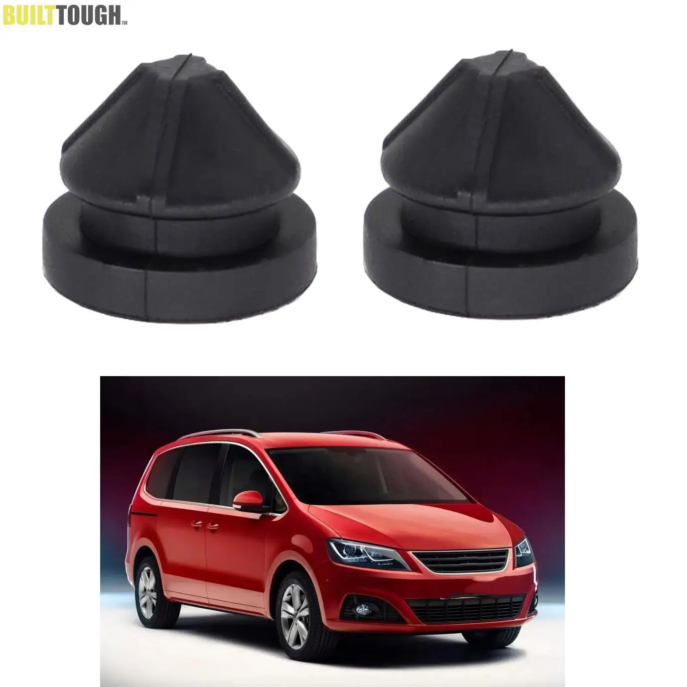 2x For Seat Ibiza Leon Tarraco Toledo Ateca rubbber Bonnet Hood Air Intake Filter Grommet mount mounting bushing Buffer Cushions