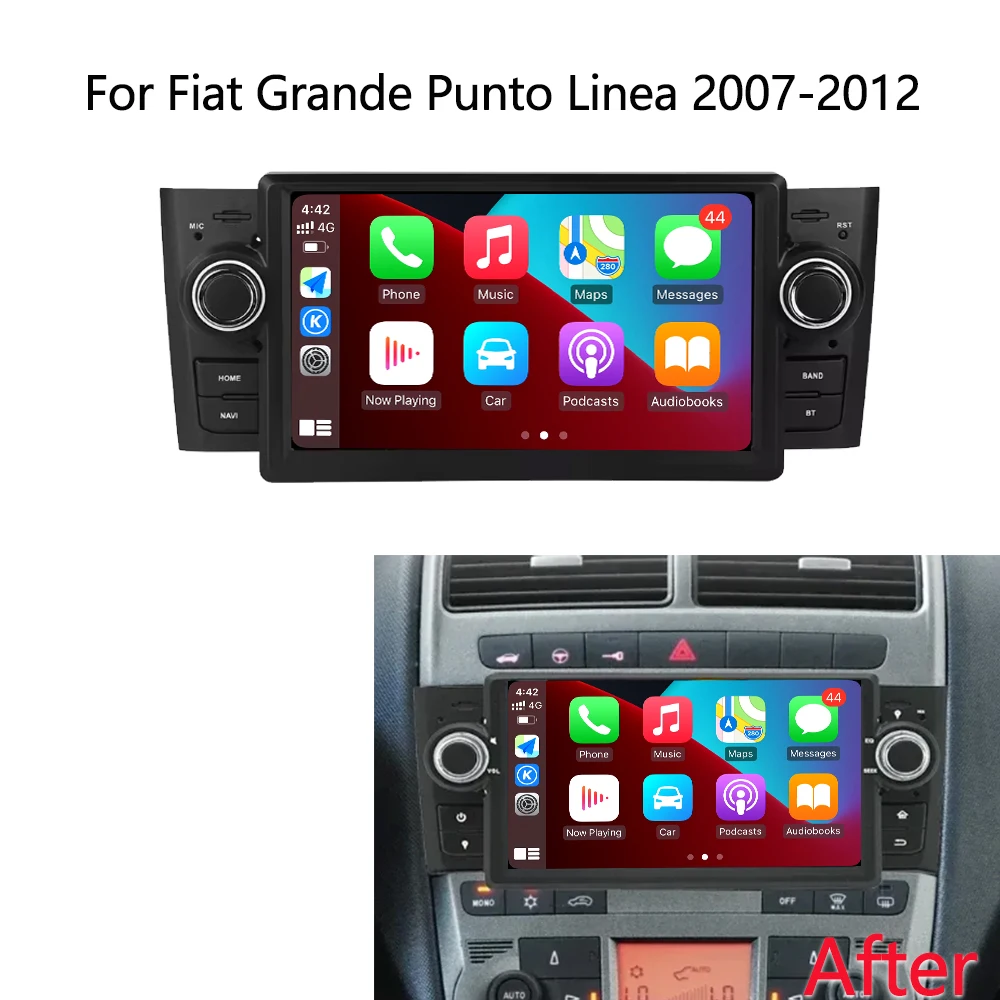 7 Inch Car Radio Android OS For Fiat Grande Punto Linea 2007 2008 2009-2012 Multimedia Autoaudio Stereo Head Unit tools No 2din