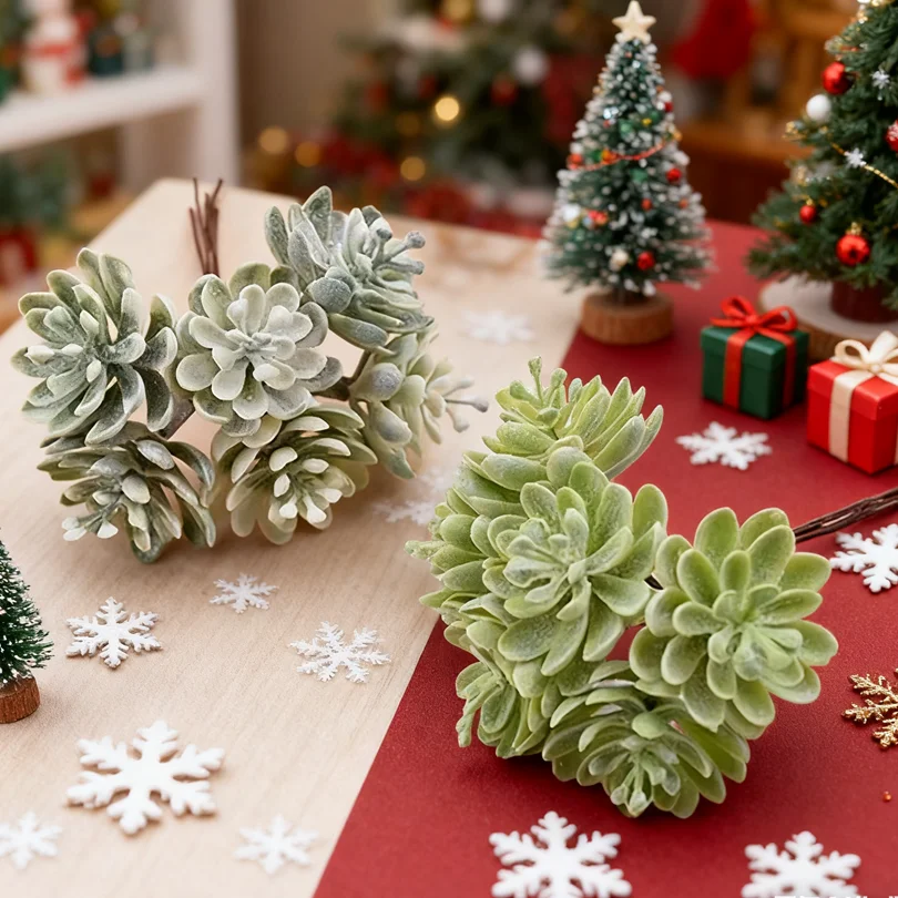 6 Teile/paket Seidenblumen Sammelalbum Künstliche Pflanzen Hause Zimmer Hochzeit Tisch Dekoration Gefälschte Kunststoff Dekorative Weihnachten Kranz