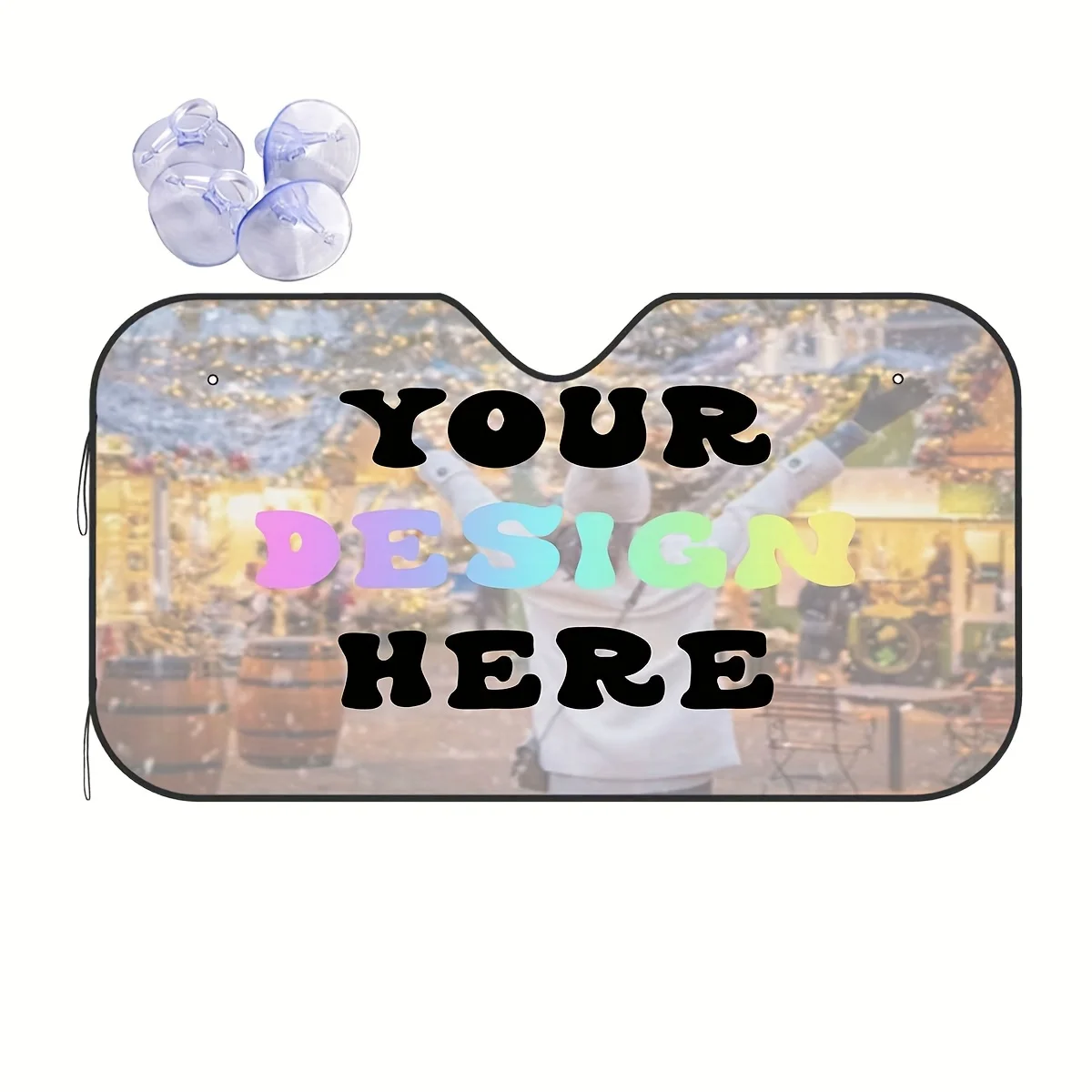 1pc Custom Sunshade - Exclusive For Various SUV And Truck Models, Personalized Car Sunshade, Supports Customization With Photos,