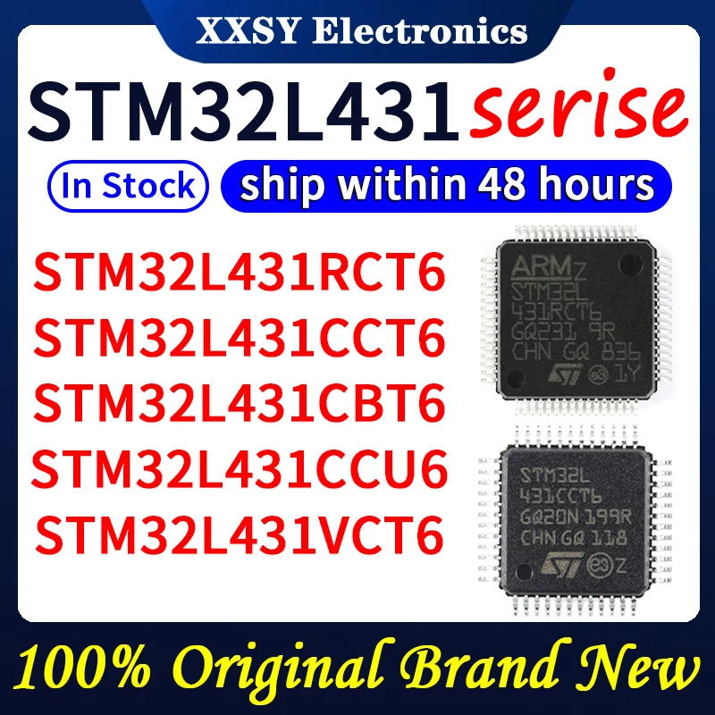 STM32L431RCT6 STM32L431CCT6 STM32L431CBT6 STM32L431CCU6 STM32L431VCT6 Wysokiej jakości 100% oryginalny Nowy