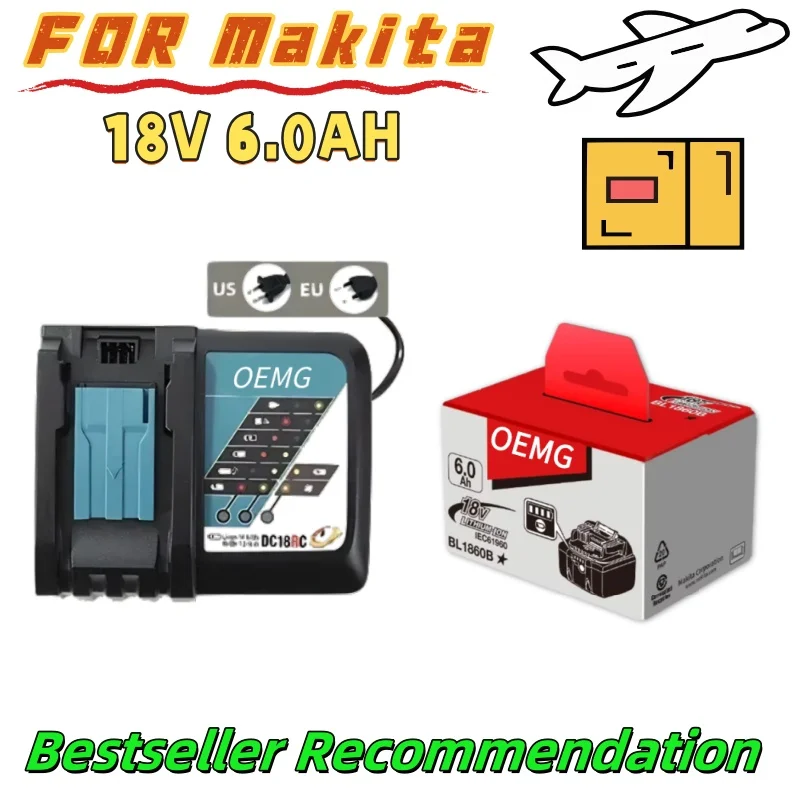 

Original Batterie FOR Makita 18V,FOR Makita 18V Battery 6Ah High Power,Drill or Sanders,Efficient, Saves Energy in Workshops