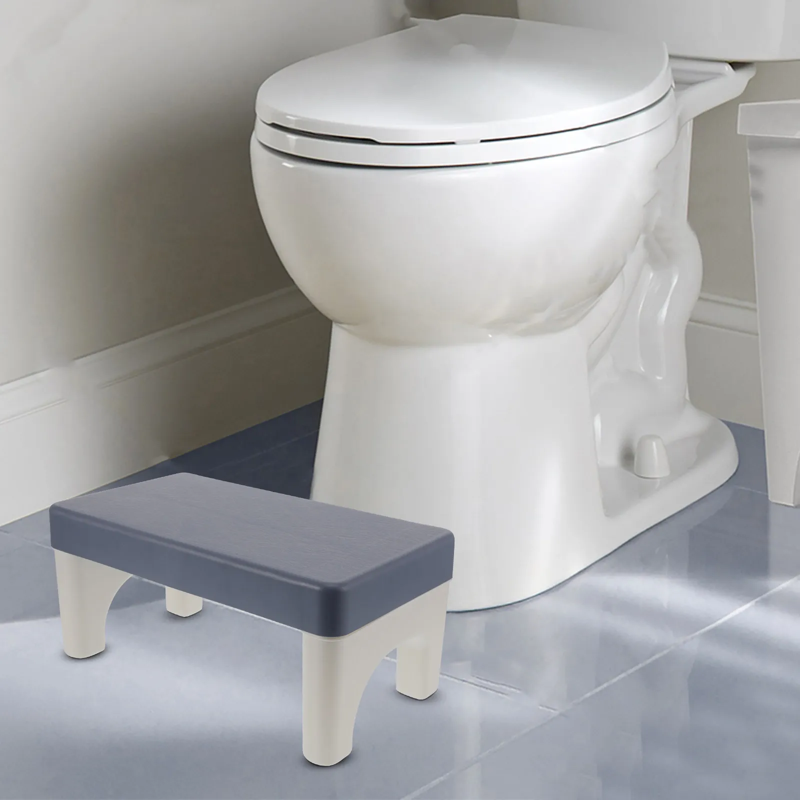 

Toilet Stool Adult Toddler Thickened Bathroom Step Stool Non-Slip Footrest Squatting Poop Toilet Training Potty Chair