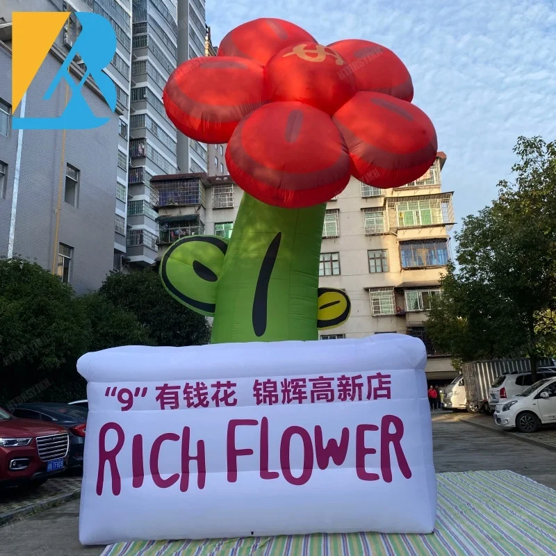 

Customized Outdoor Blow ups Giant Inflatable Flower Decoration for Forest Theme Party Toys