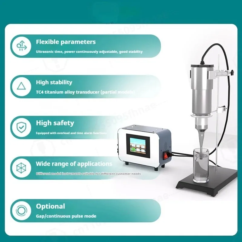 20KHZ 1000W Ultrasonic Homogenizer Cell Pulverizer for Drug Extraction, Oil Water Emulsification & Nanomaterial Mixing