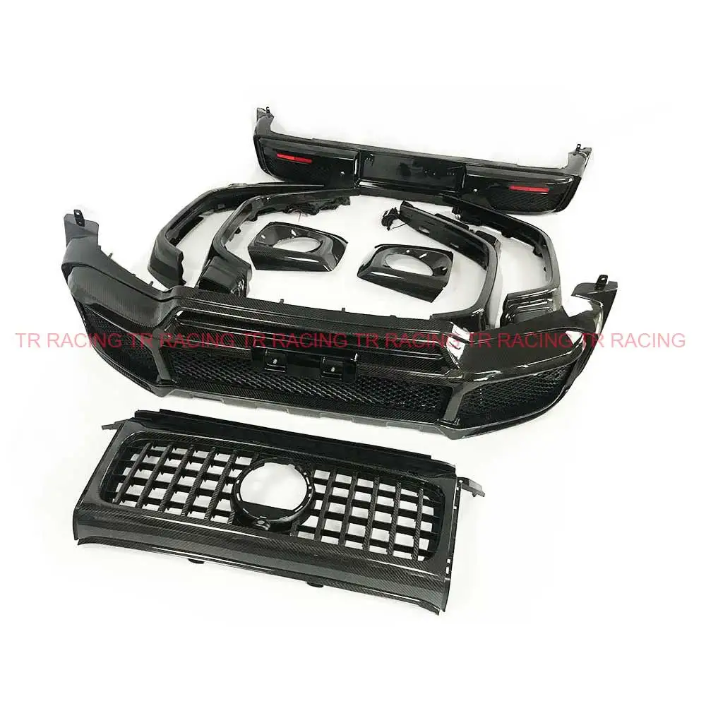 B Style Dry Carbon Fiber Body Kit for Benz W464 G-class G350 G500 G550 G63 G65 Front Bumper Rear Bumper Side Fender