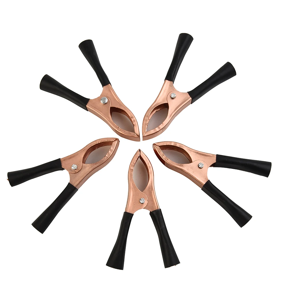 30A Alligator Clips Battery Clamps Crocodile Clip Aligator Clips 70mm Spring Battery Clip Inverter Ultrasonic- Crocodile Clip image 3