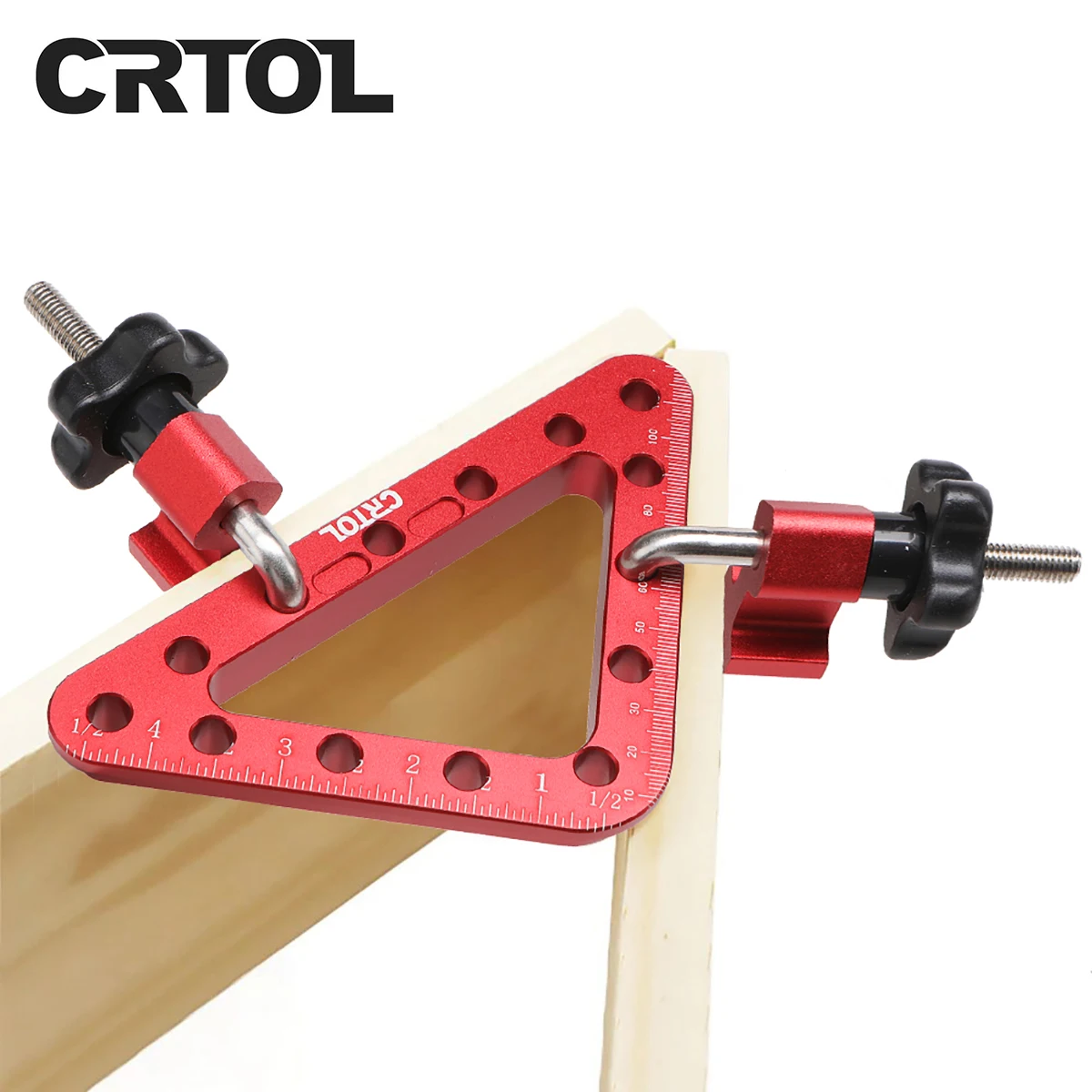 CRTOL 알루미늄 합금 코너 클램프 160mm 90도 직각 클램프 접합 보드 위치 패널 고정 클립 목공