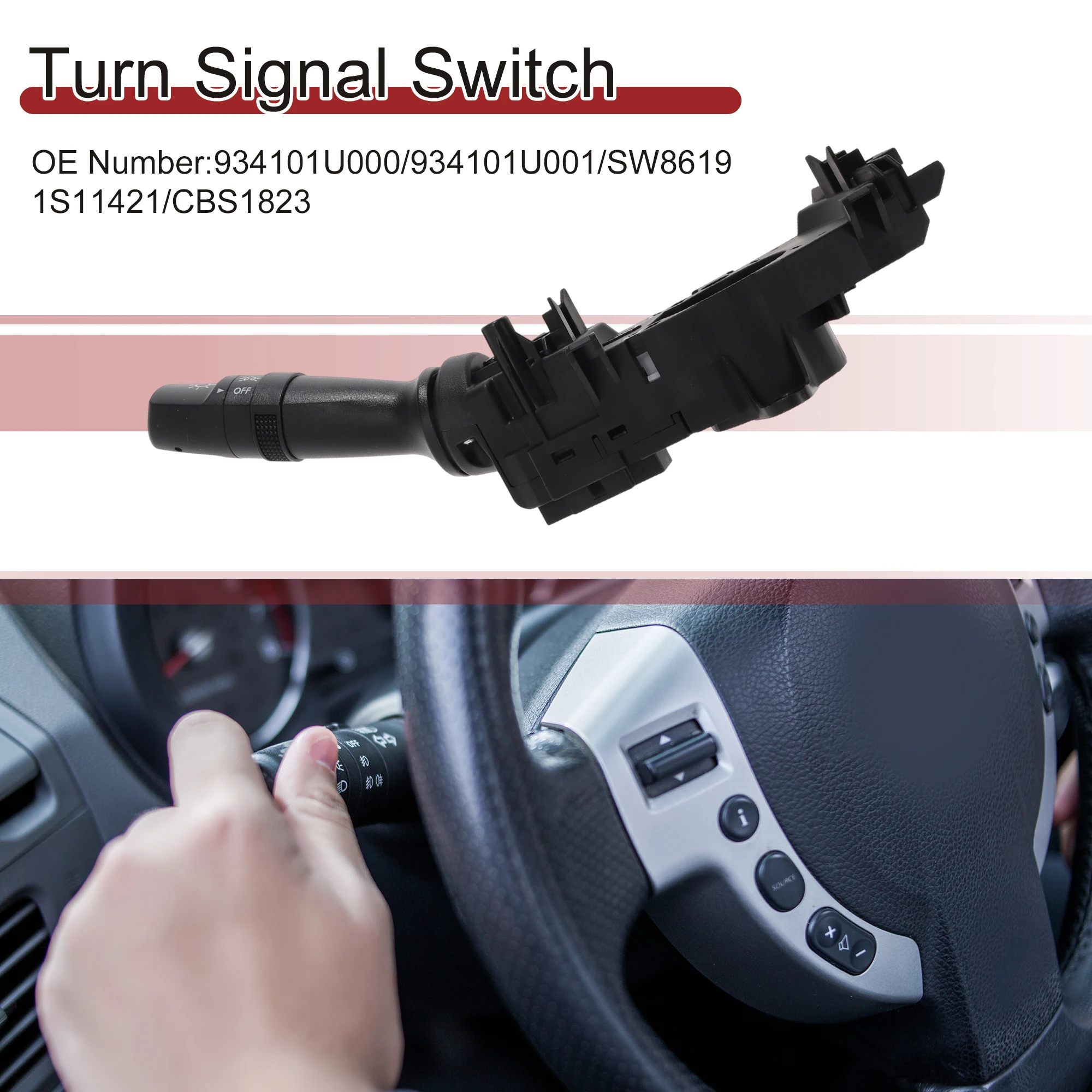 

UXCELL No.934101U000/934101U001/SW8619 Turn Signal Switch for Hyundai Elantra 11-12