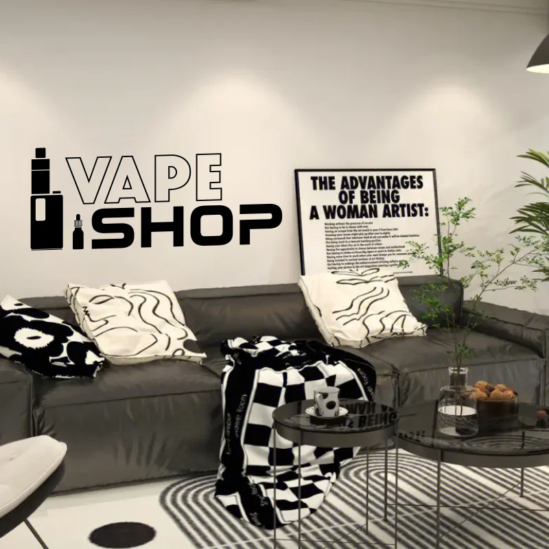 Vinyl Wall Decals Vape Shop Si - Vaping Shop review and price