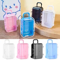 Mini Luggage Jewelry Storage Case Clear Roller Suitcase Candy Box Wedding Candy Box Small Trolley Organizer Travel Suitcase New