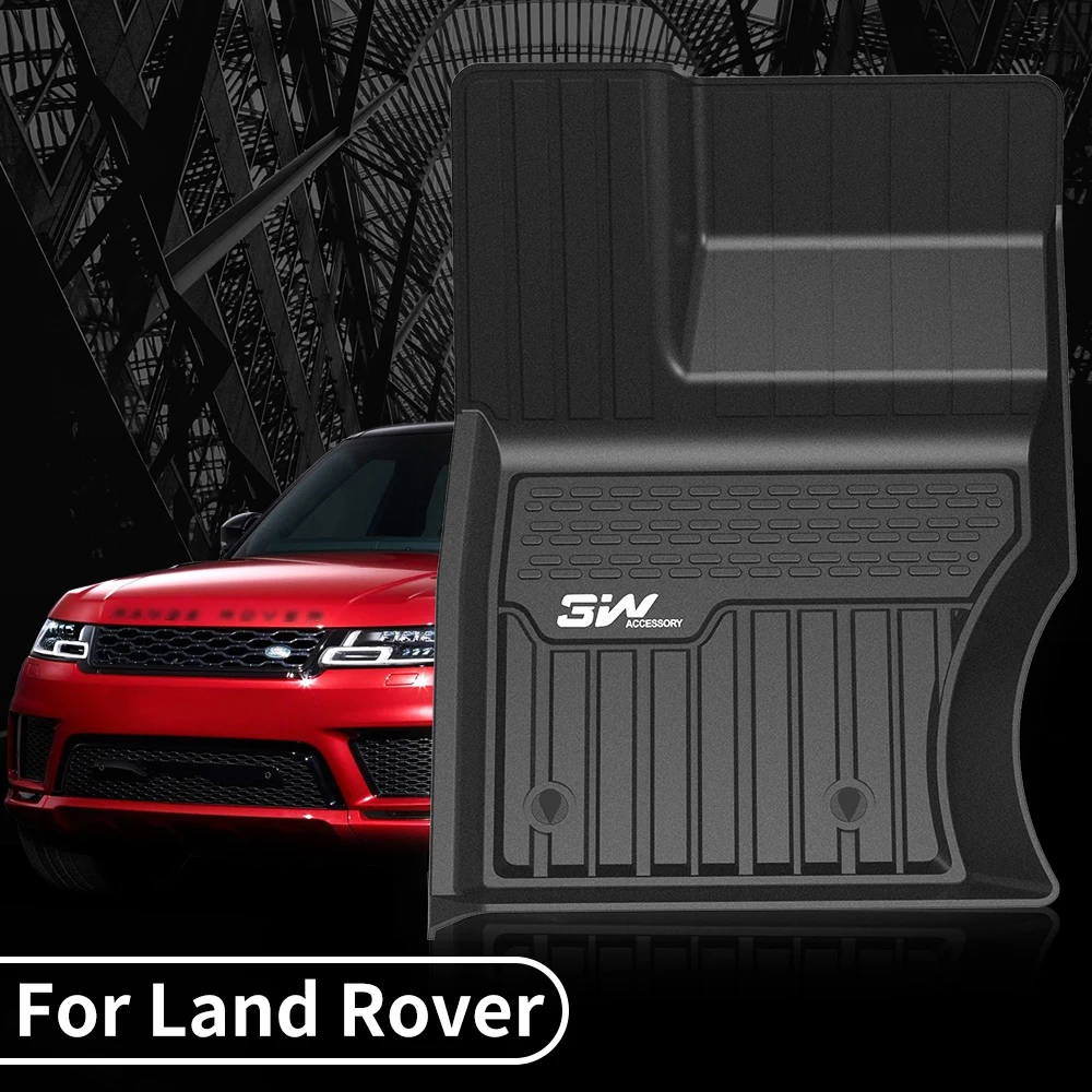 3W TPE floor mats for Land Rover Discovery VELAR Evoque Range RANGE ROVER IV DISCOVERY V  RANGE ROVER SPORT car carpet  mats