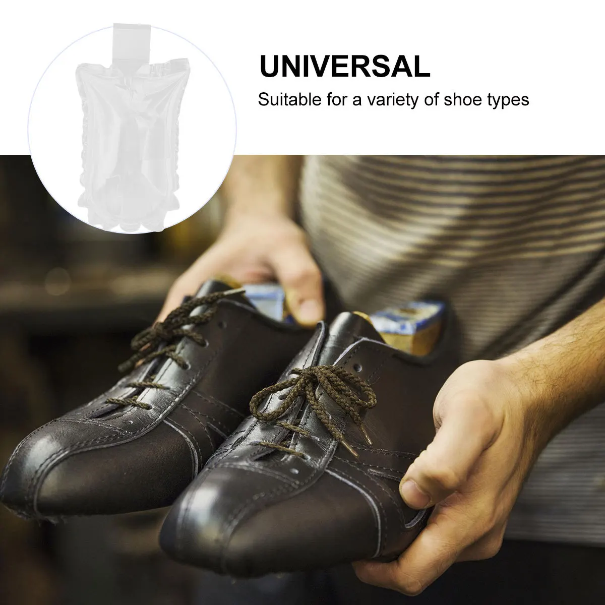 

100pcs Shoe Stretcher Inflatable Expand Width Lengthen Fit Shoes Prevent Creases Maintain Shape Shoe Trees