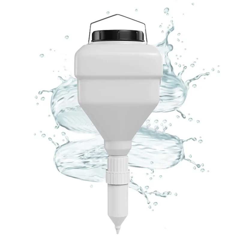 LITE-botella exprimidora de condimentos, botella cuadrada de 3,5 L y boquillas dispensadoras, botella de salsa de gran diámetro colgante