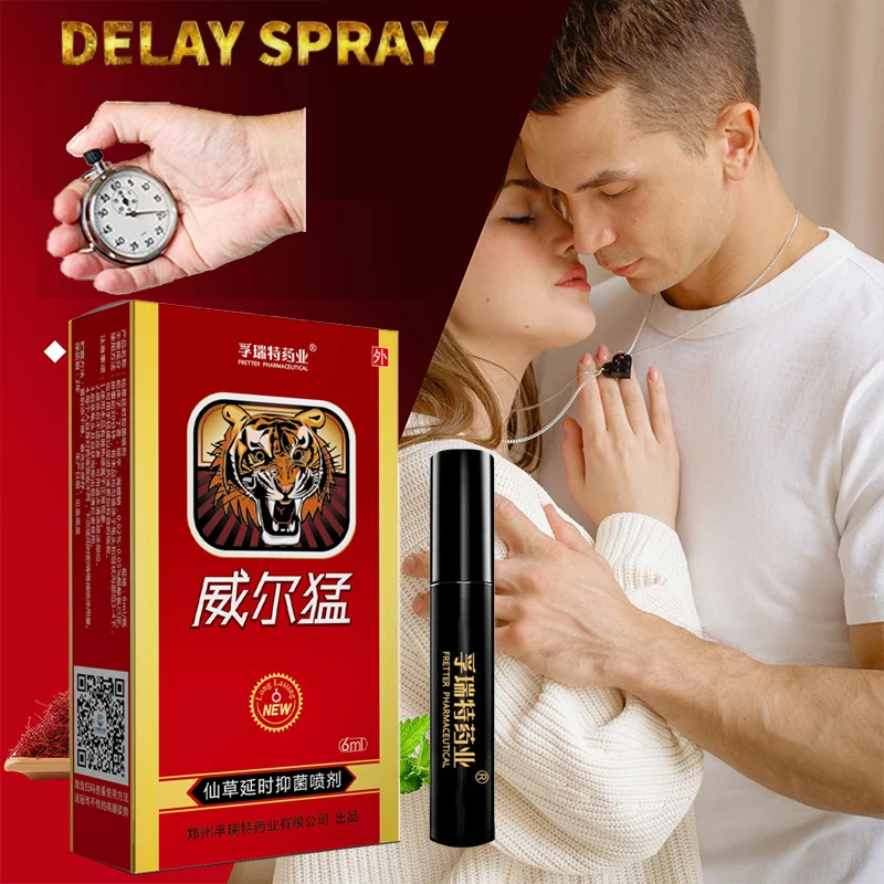 Strong Man Lasting Long 60 Minutes Penis Enlargment Delay Spray for Male External Use Anti Premature Ejaculation Sex Time Extend