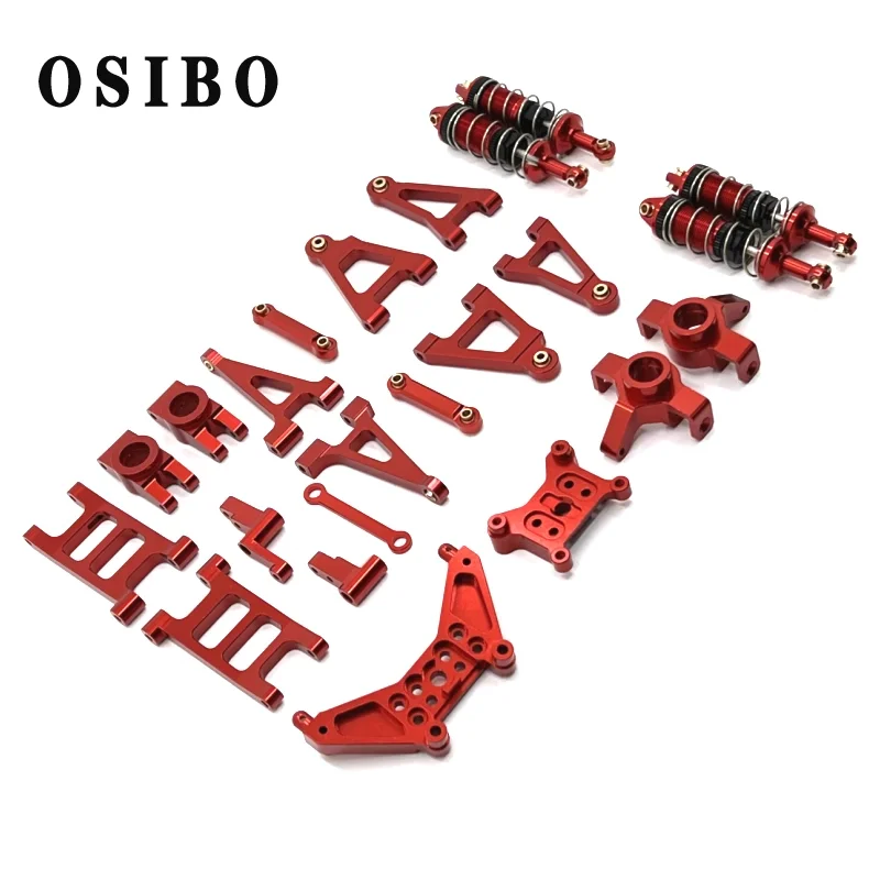 Metal Front and Rear Swing Arm Steering Cup Shock Absorber Upgrade Kit For MJX 1/14 MJX14301 14302 RC Car Parts