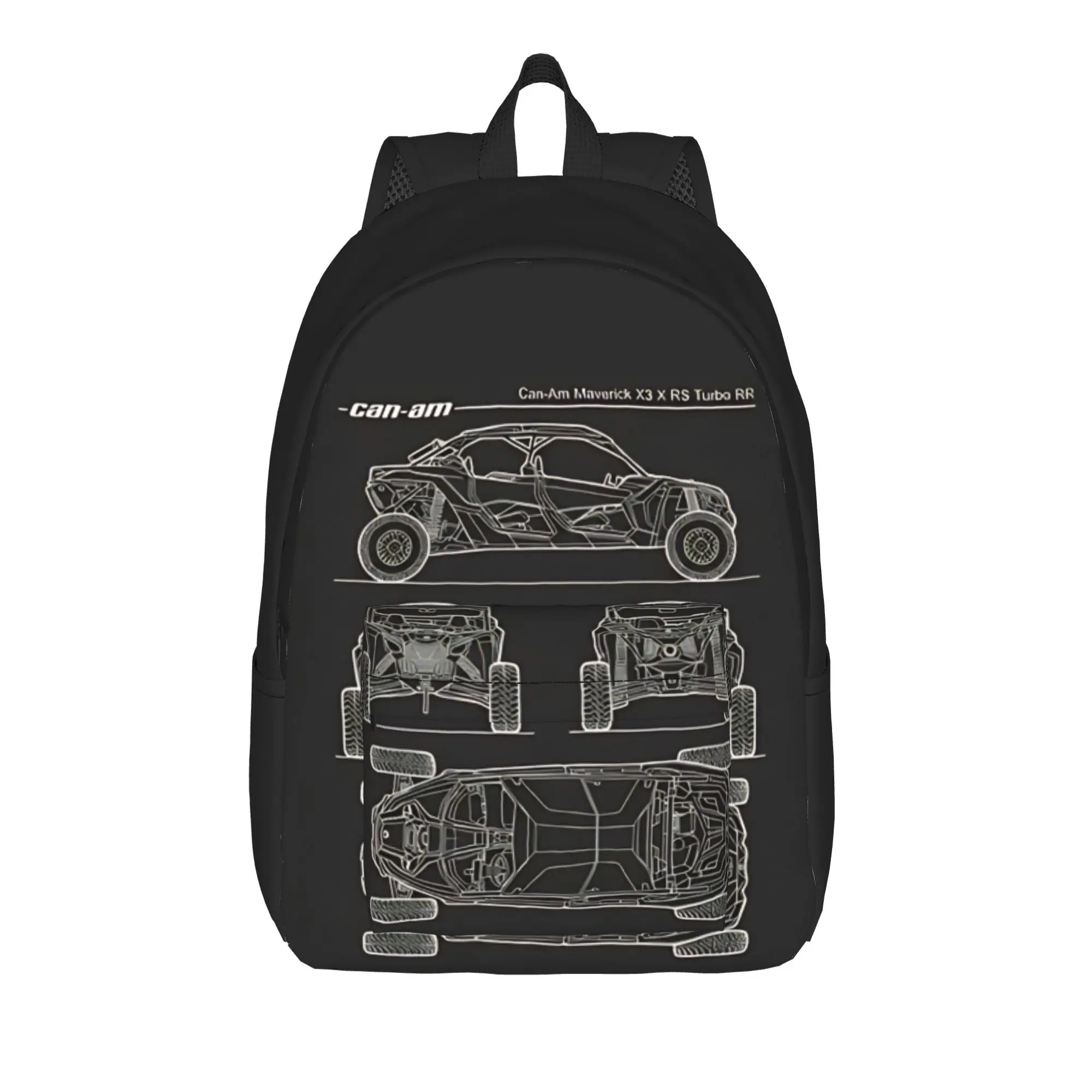 Can-Am Backpack Back to school season side by side racer  Light Backpack