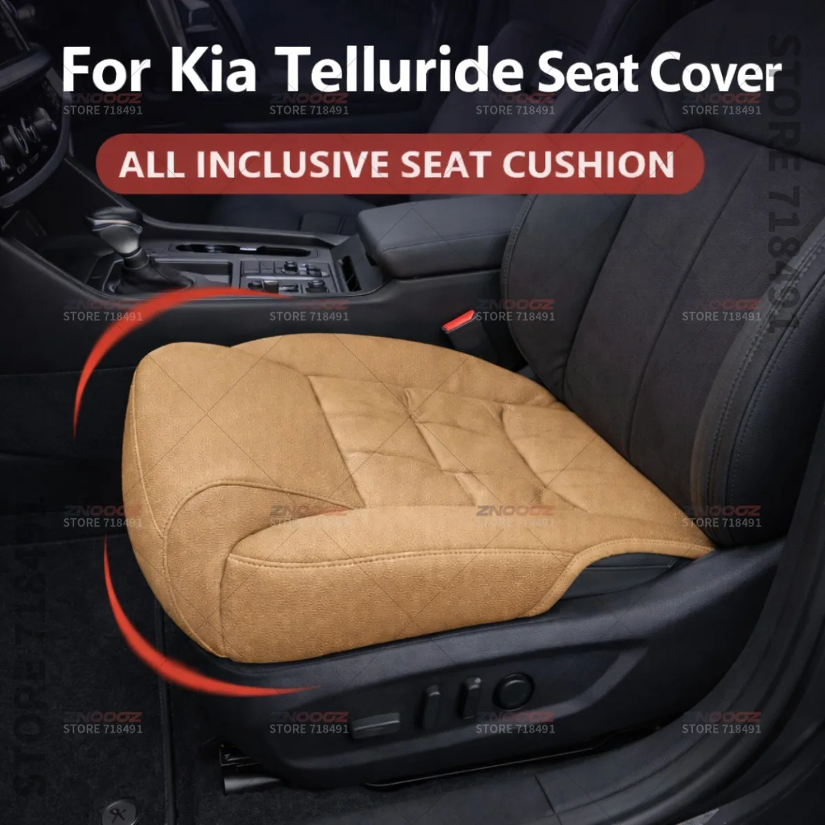 

Подушка-удлинитель для поддержки ног в автомобильном кресле, накладка на сиденье из пены с эффектом памяти, аксессуары для интерьера Kia Telluride