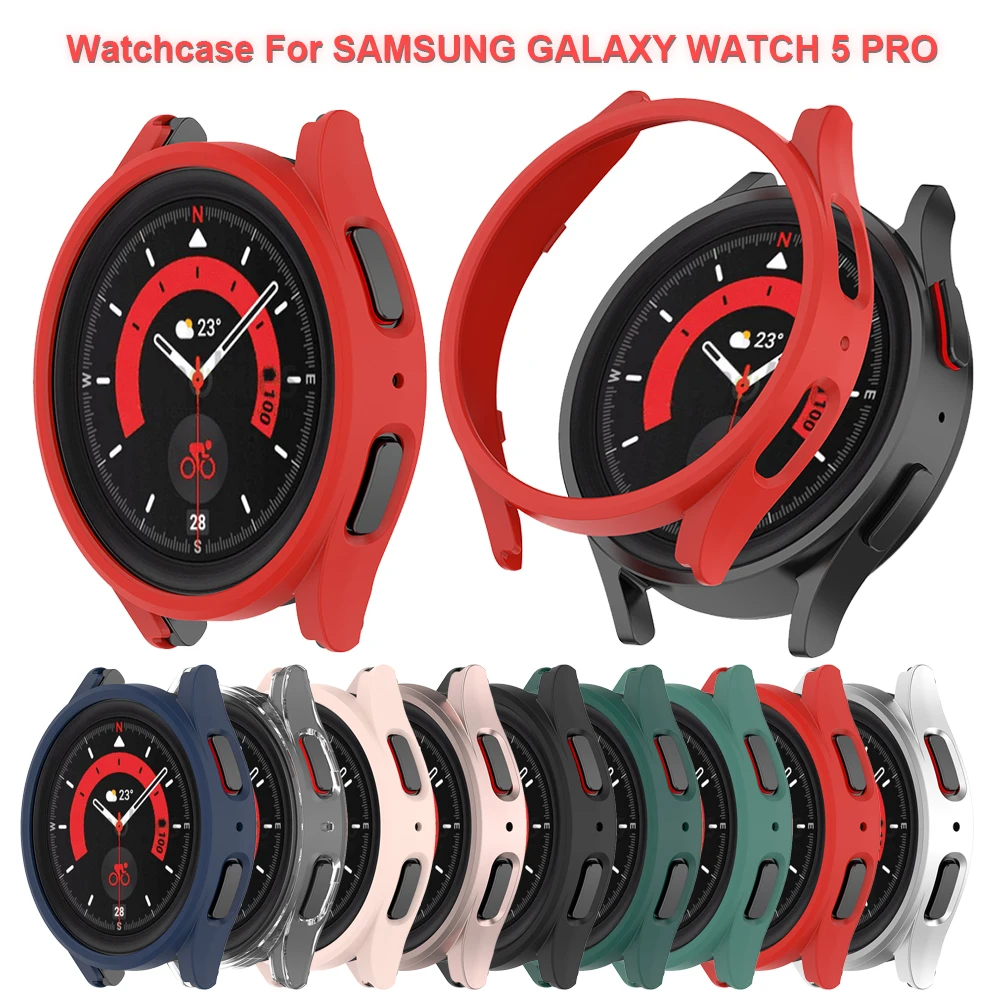 Cover Smartwatch per Samsung galaxy watch 5 pro 45mm custodia per PC per galaxy watch 5pro watch5pro 45mm custodia protettiva per paraurti