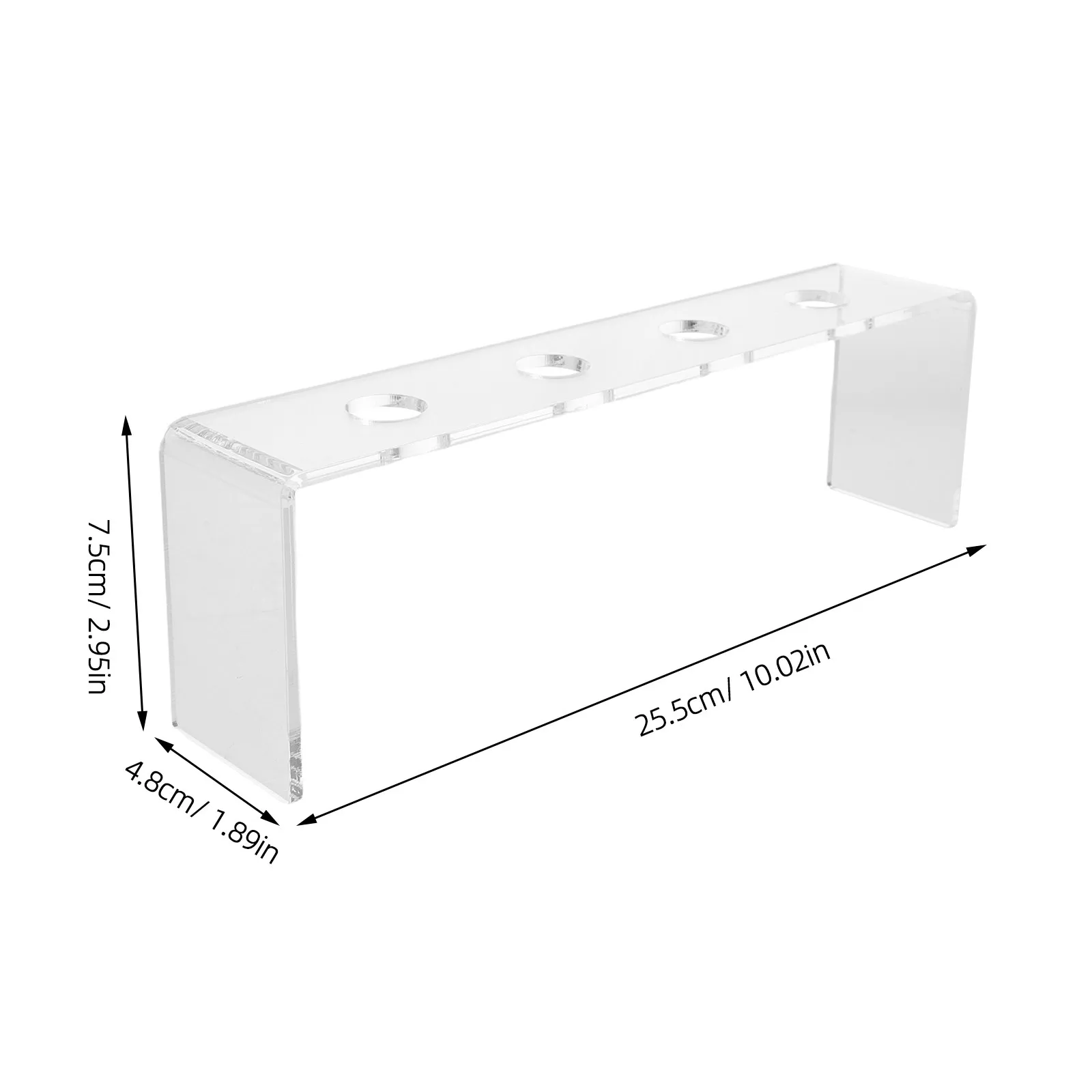Acrylic Bottle Display Stand Holder Organizer For New Year Party Slot Transparent Riser Countertop