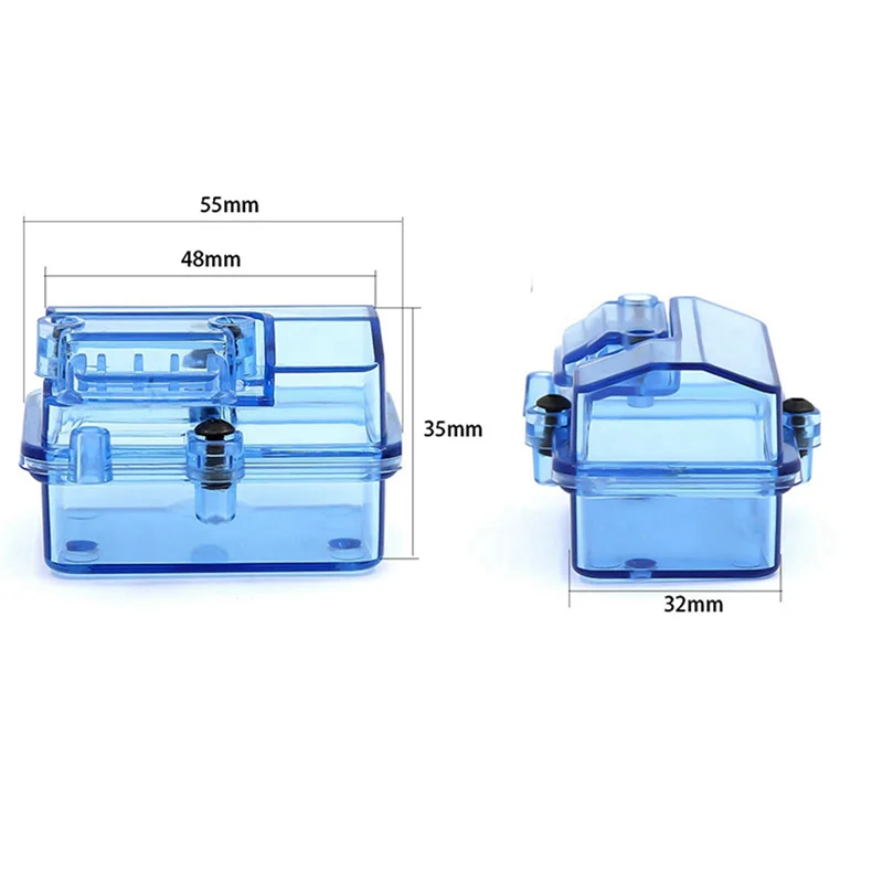 Boîte de réception de récepteur étanche en plastique bleu AS96-6X, pièces de mise à niveau pour voiture Huanqi 727/Slash RC