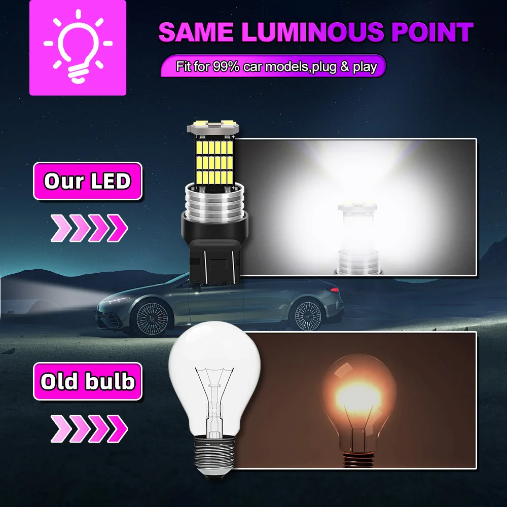 عالية الجودة CSP رقاقة 7443 W21/5W T20 ضوء الفرامل 6000K لسوبارو فورستر امبريزا 2002-2016 ليجاسي Outback XV 2012 2013 2014