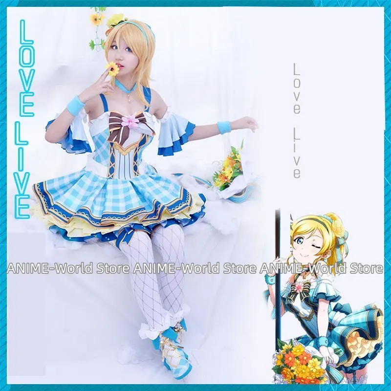 Lovelive 9 Members Bouquet Hand Flower Awaken Cosplay Eli Ayase Tojo Nozomi Lolita Dress Love Live Hanayo Uniform Costumes