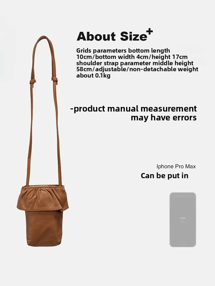 Casual mobile phone messenger small bag women 2025 new summer