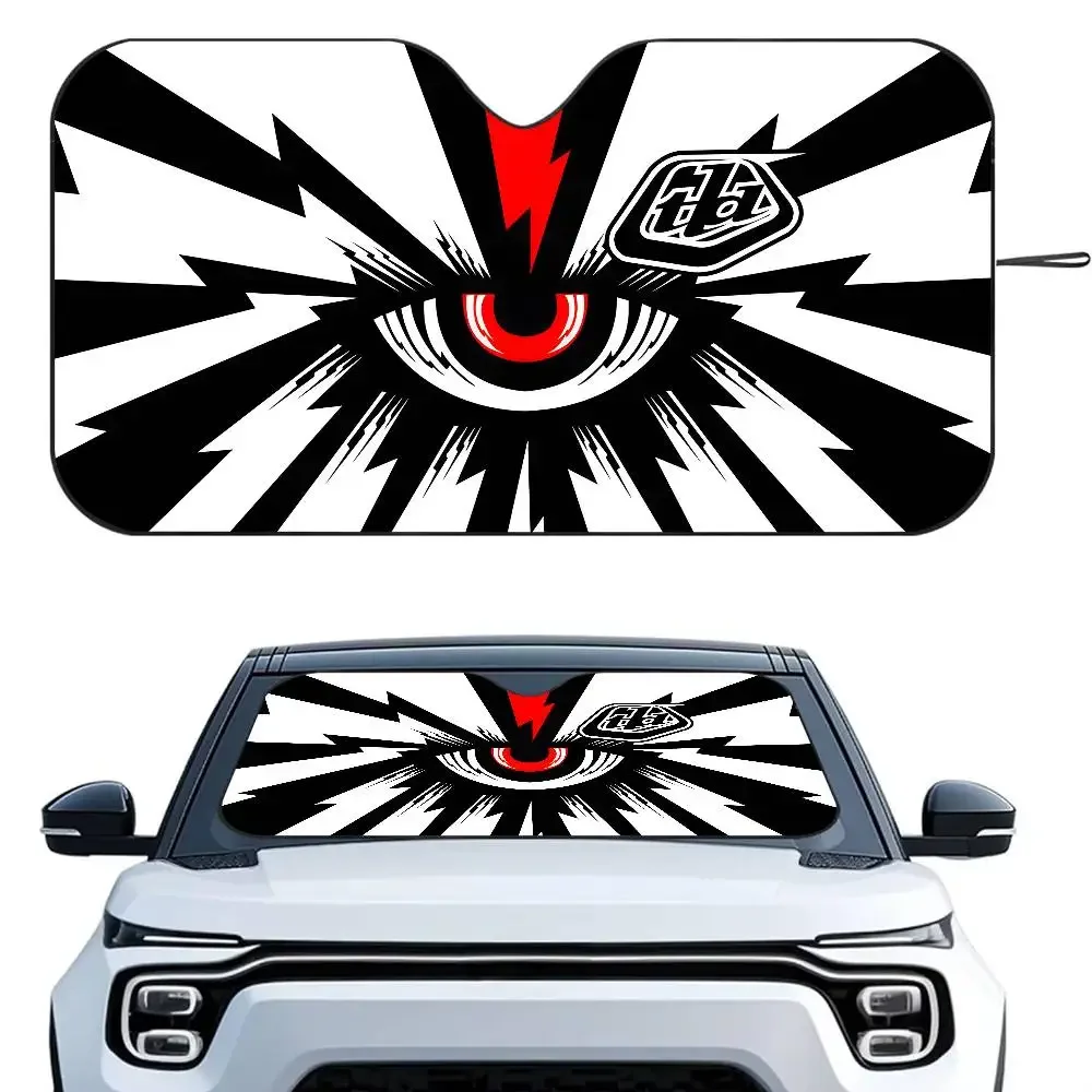 

t-Troy L-lee Designs Car SunShade Heat-insulating Aluminum FilmReusable Suction Cup Blocks UV Rays Car Sun Visor Protector