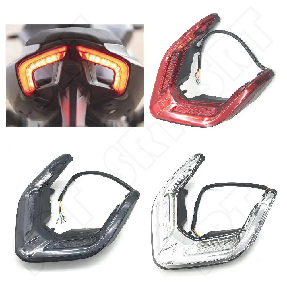 Fits for Ducati Streetfighter V2 V4 V4S V4SP 2019-2023 Motorcycle LED Taillight Integrated Rear Brake Turn Signal Tail Lights