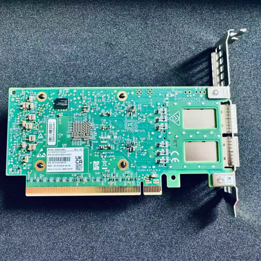 بطاقة واجهة شبكة مزدوجة المنفذ Mellanox/Mellanox MCX623106AC-CDAT ConnectX-6 Dx 100Gb