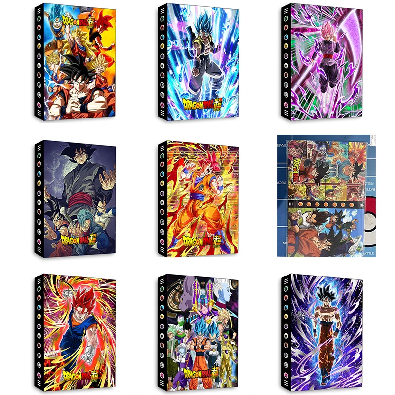 Kawaii Anime New Dragon Ball Card Collection Book Gra planszowa Kolekcja kart Książka karciana Son Goku Vegeta Książka karciana Prezenty festiwalowe