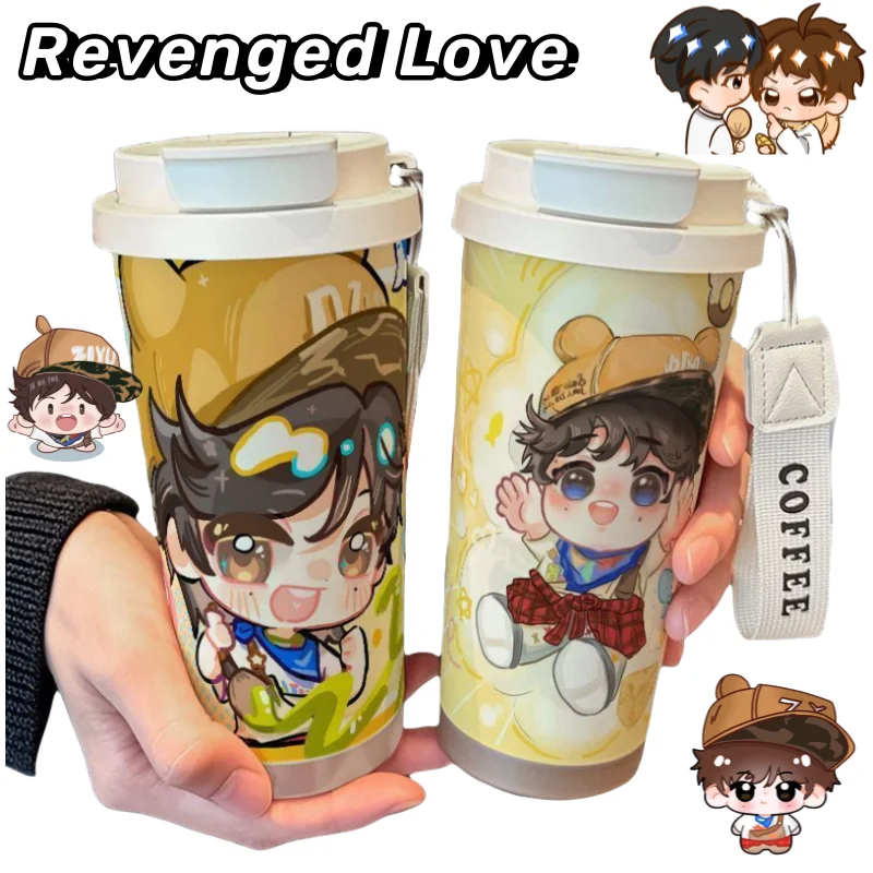 

Revenged Love Chi Cheng WuSuo wei peripheral kawaii cute print student portable hand-held thermos cup high-value holiday gift.
