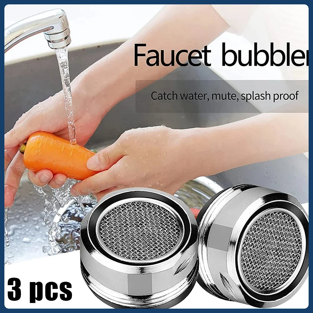 

3PCS 24mm Faucet Aerator Kitchen Bathroom Faucets Anti-splash Aerator Tap Sprayer Saving Water Tap Nozzle Extender Accessories